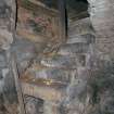 Scanned image of Interior.  Detail of original stone access steps to cellar from ground floor.