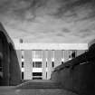 View of main entrance to Physics Building.