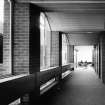 View along library corridor towards study area.