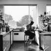 View of laboratory in Chemistry Building.
