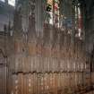 Thistle Chapel, interior, stalls on north wall, view from south west.