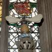 Thistle Chapel, interior, view of crest. St Giles Cathedral, High Street, Edinburgh.