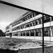 View of agricultural science building from research entrance looking north.