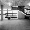 Interior.
Detail of seating in entrance lobby of unidentified pure and applied science buildings.