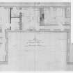 Photographic copy of sketch plan of second floor, showing arrangement of furniture.
Titled: 'Plan of Second Floor of Kinnaird House'.
