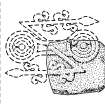 Scanned ink drawing of Pictish cross-slab fragment (St Vigeans no.3).