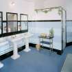 Interior.
Ladies' toilet, view from SE showing original wash hand basins and 'Vitrolite' panels.