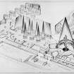 Enterprise Scotland, 1947.
Sectional drawing showing layout of exhibition.