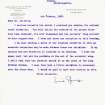 Letter from Basil Spence to Mr Colville concerning planned alterations to the north elevation.