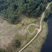 Oblique aerial photograph of Loch Chon No.3 Old Aqueduct Bridge and Water Chamber