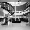 Interior.  
View of two level reference library.