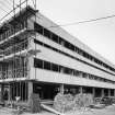 General view during construction of second and third year teaching block.