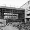 General view during construction of second and third year teaching block.