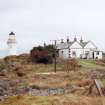 General view of Isle Ornsay lighthouse and cottages.