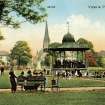 View of bandstand in Victoria Park, Leith, Edinburgh.
Titled: 'Victoria Park, Leith'.
