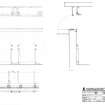 Scanned image of drawing showing details of window shutters in Battery Observation Post