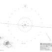 Scanned image of drawing showing plan of barrage balloon anchor site.  Detail of lorry stop blocks at 1:20 .