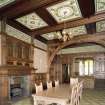 View of dining room in Kinnaird House, Falkirk, taken from West.