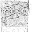 Scanned ink drawing of Inverurie 3 Pictish symbol stone