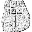 Scanned ink drawing of Dyce 5 incised cross