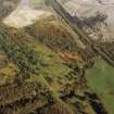 Oblique aerial view of Rough Castle Roman Fort and the Antonine wall, taken from the WNW.