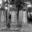 Edinburgh, Warriston Road, Warriston Cemetery.
View of tombstones and monuments.