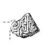 Drawing of sculptured fragment, Drainie no 30