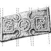 Drawing of sculptured cross-slab fragment, Drainie no.11.