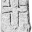 Scanned ink drawing of Tullich 4 incised cross-slab