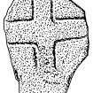 Scanned ink drawing of Tullich 12 incised cross-slab