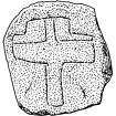 Scanned ink drawing of Tullich 14 incised cross-slab