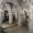 Interior. Undercroft, view from SW