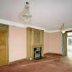 Interior. Ground floor. View of  drawing room showing fireplace
