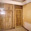 Interior. First floor. View of bedroom next to SE bedroom with fitted wardrobe