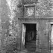 Edinburgh, Stenhouse Mill House.
View of entrance doorway.