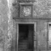 Edinburgh, Stenhouse Mill House.
View of entrance doorway.