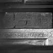 Door lintels, kept in Huntly House
