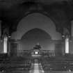 Edinburgh, Gorgie Road, Salvation Army Hall, interior.
General view down the aisle with a preacher in the pulpit.