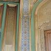 Taymouth Castle.  1st. floor, Chinese drawing-room, detail of decoration on arch in front of window at East end.