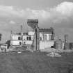 General view of Wishaw House during demolition.