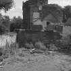 General view of Wishaw House during demolition.