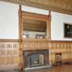 Taymouth Castle.  1st. floor, Breakfast room, view of fireplace.