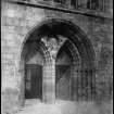 View of West door at St. Machar's Cathedral, Aberdeen
