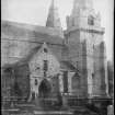 View of South face of Cathedral and South porch, St Machar's Cathedral, Aberdeen.