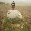 The recumbent stone looking SE (A Welfare taking notes)