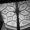 Ceiling of circular stair. Moray House, 174 Canongate, Edinburgh,