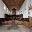 Aberdeen, King's College, Chapel. Digital copy of photograph of interior.
View from South of interior including organ.