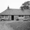 Front elevation of one of the end cottages
