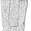 Scanned ink drawing of Fortingall 12 incised cross slab.