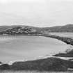 General view of broch and causeway.